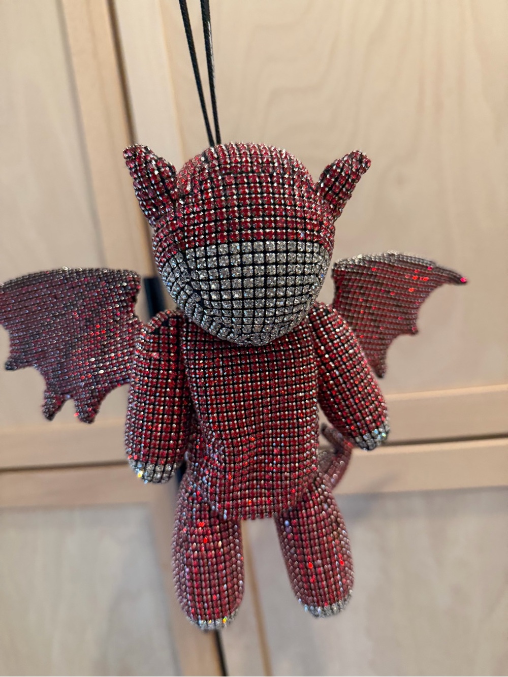 Alexander Wang Crystal Mesh Heiress Dragon Wristlet